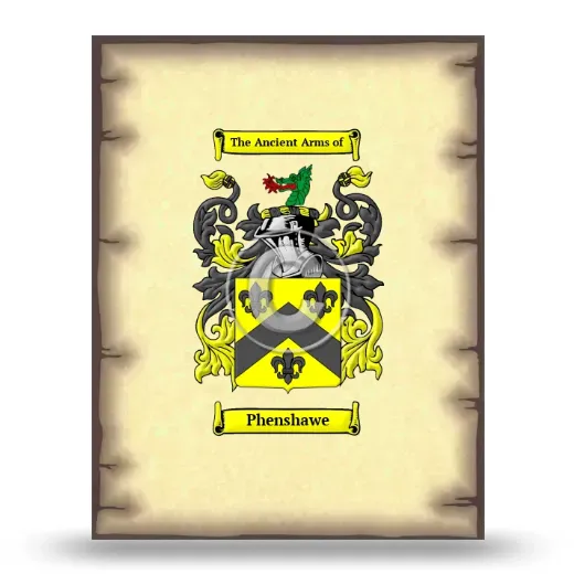 Phenshawe Coat of Arms Print