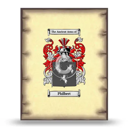 Philbert Coat of Arms Print