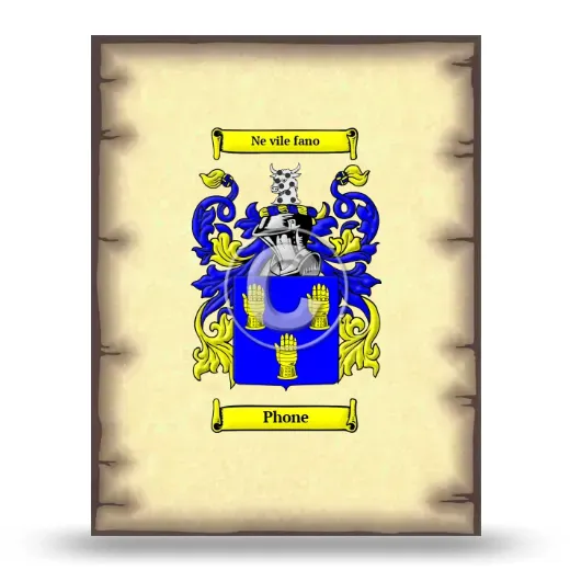Phone Coat of Arms Print