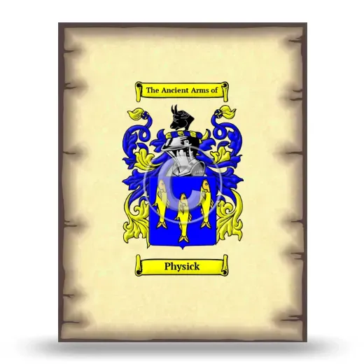 Physick Coat of Arms Print
