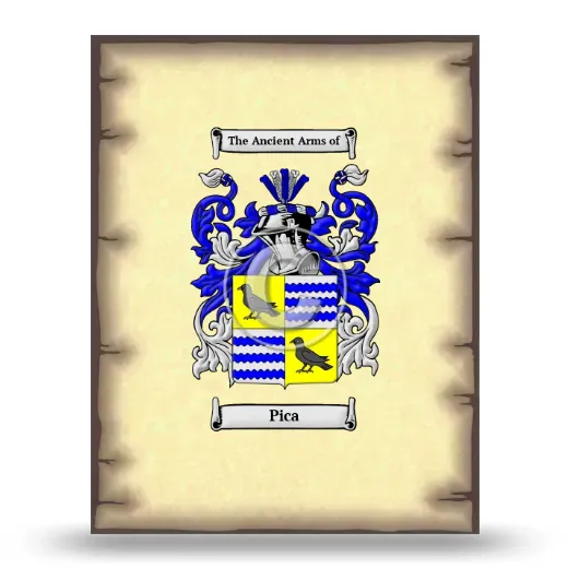 Pica Coat of Arms Print