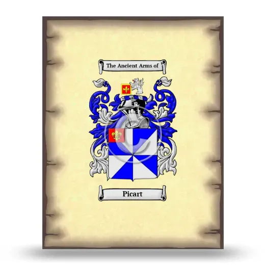 Picart Coat of Arms Print