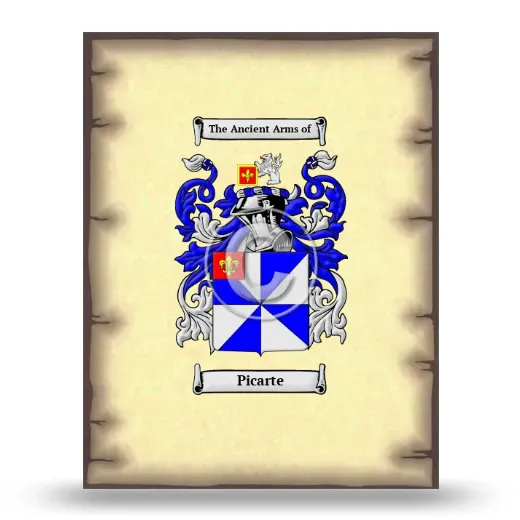 Picarte Coat of Arms Print