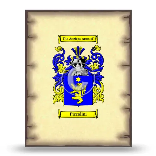 Piccolini Coat of Arms Print
