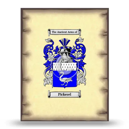 Pickerel Coat of Arms Print
