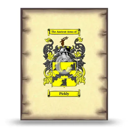 Pickly Coat of Arms Print