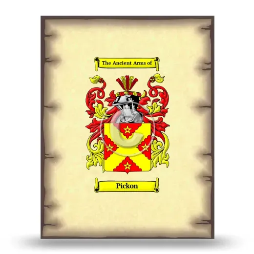 Pickon Coat of Arms Print