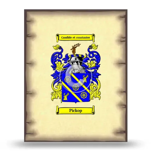 Pickop Coat of Arms Print