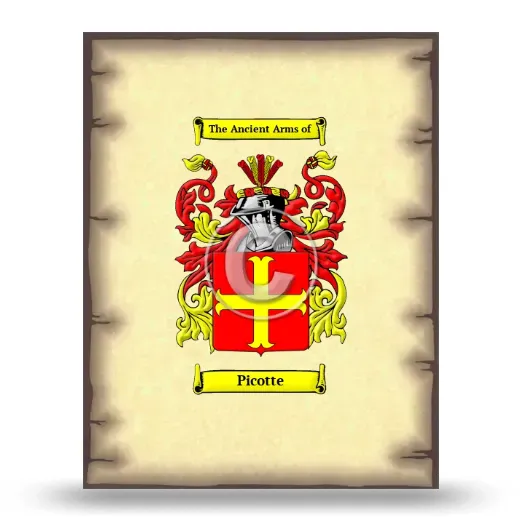 Picotte Coat of Arms Print