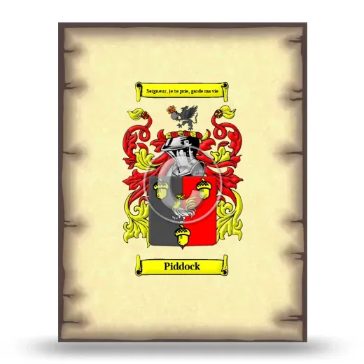 Piddock Coat of Arms Print