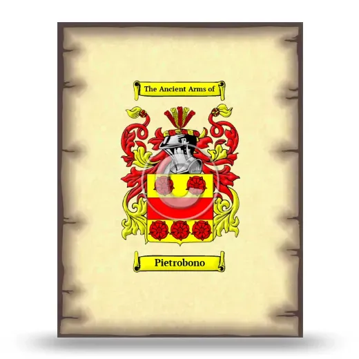 Pietrobono Coat of Arms Print