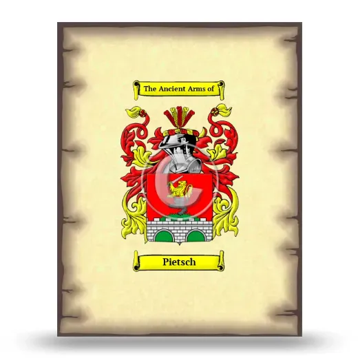 Pietsch Coat of Arms Print