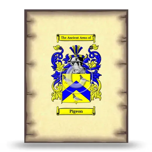 Pigeon Coat of Arms Print