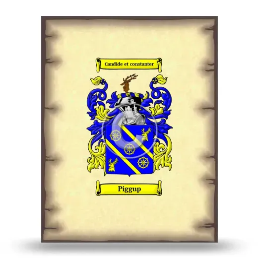 Piggup Coat of Arms Print