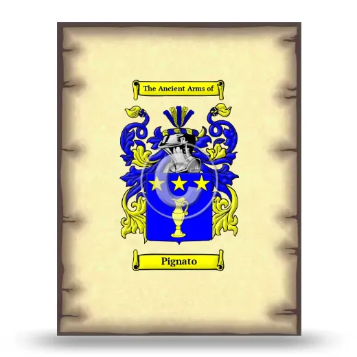 Pignato Coat of Arms Print