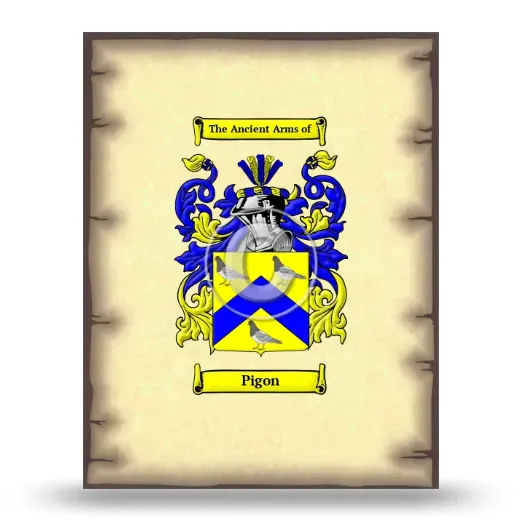 Pigon Coat of Arms Print