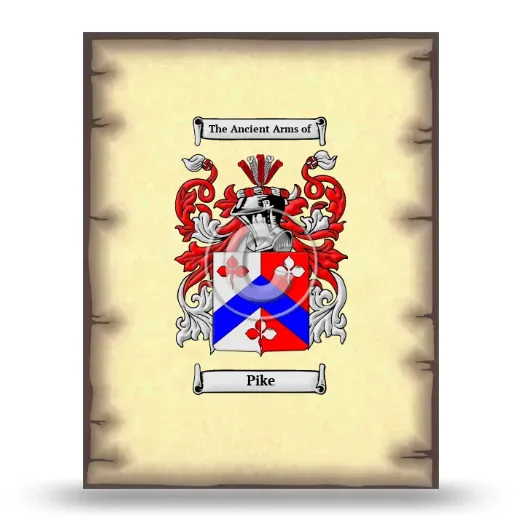 Pike Coat of Arms Print