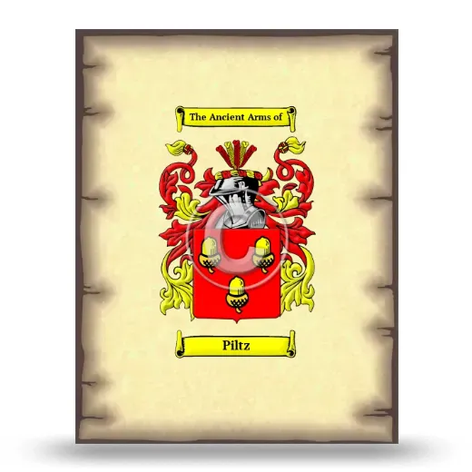 Piltz Coat of Arms Print