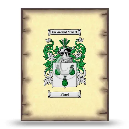 Pinel Coat of Arms Print
