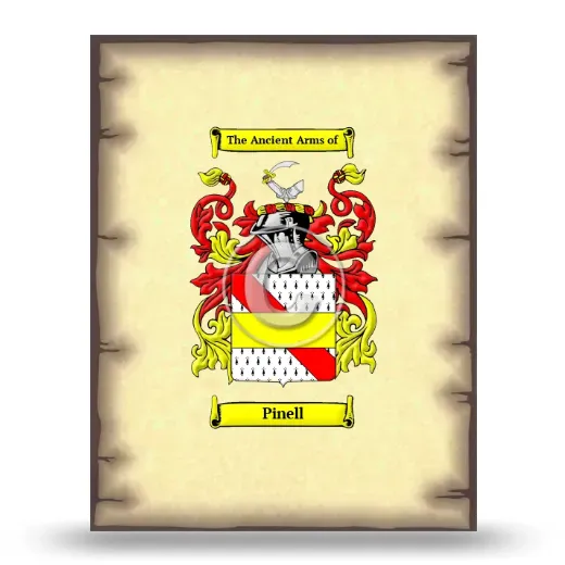 Pinell Coat of Arms Print