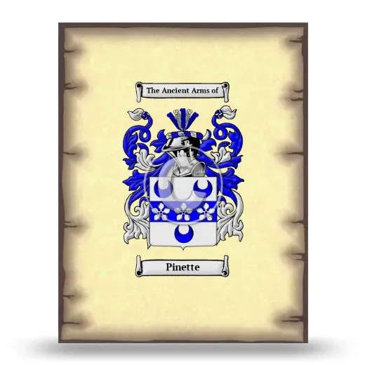 Pinette Coat of Arms Print