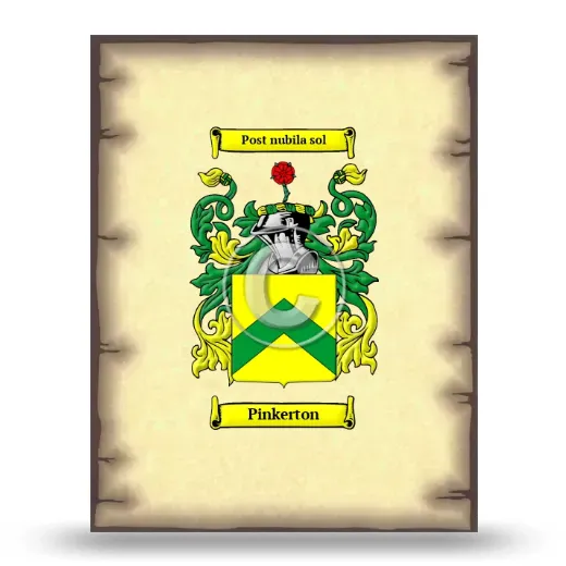 Pinkerton Coat of Arms Print