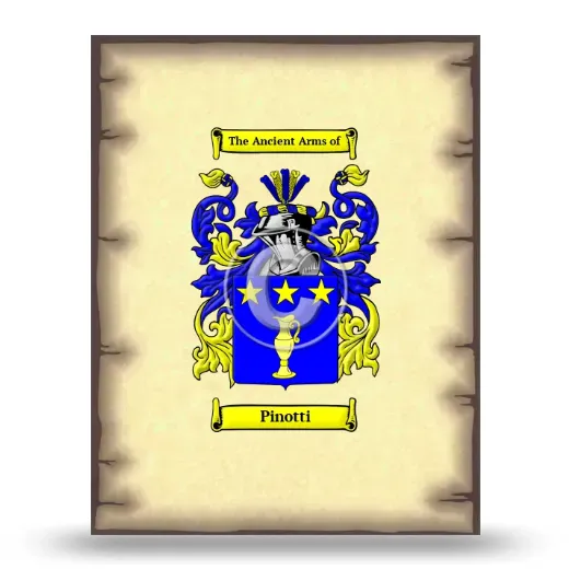 Pinotti Coat of Arms Print