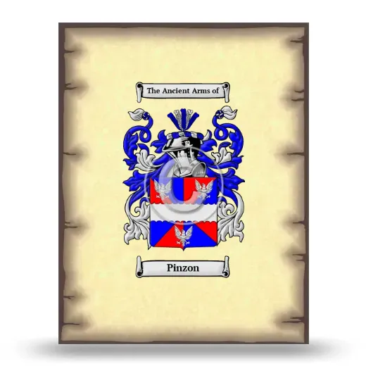 Pinzon Coat of Arms Print