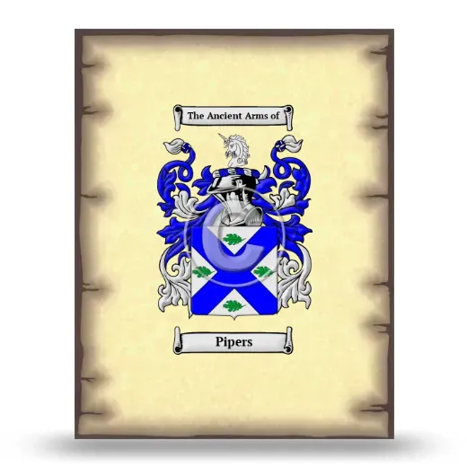 Pipers Coat of Arms Print