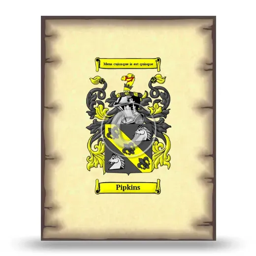 Pipkins Coat of Arms Print