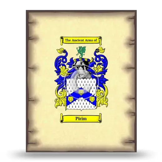 Pirim Coat of Arms Print