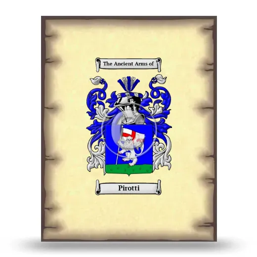 Pirotti Coat of Arms Print