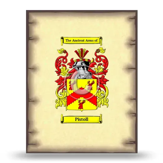 Pistoll Coat of Arms Print