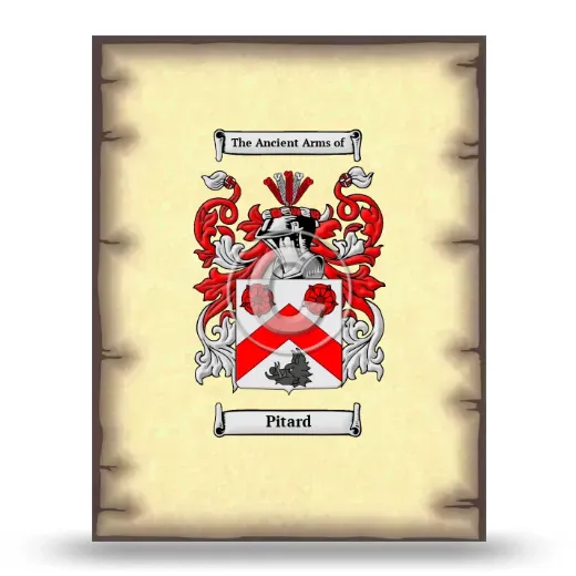 Pitard Coat of Arms Print