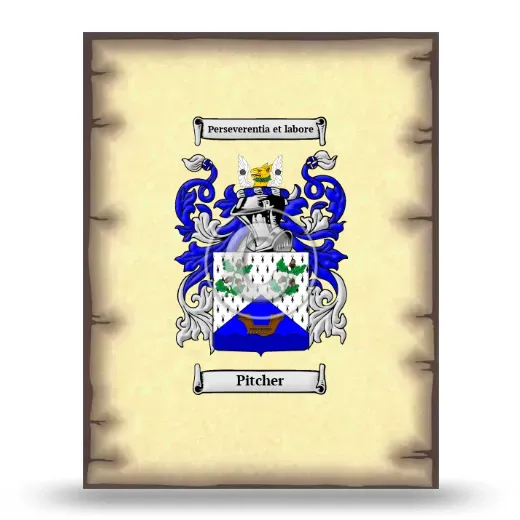 Pitcher Coat of Arms Print