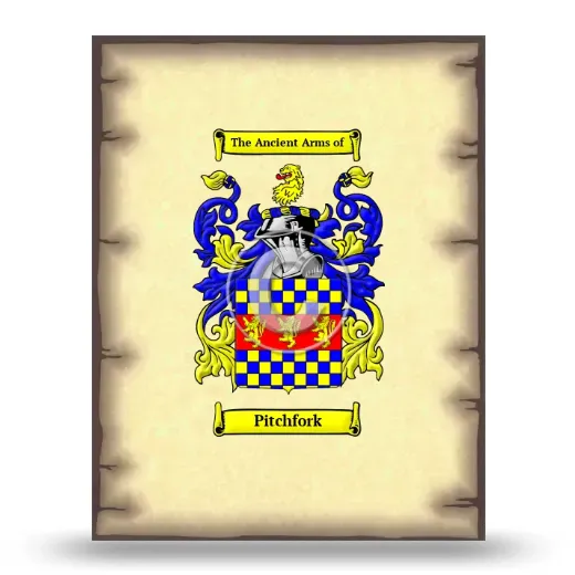 Pitchfork Coat of Arms Print