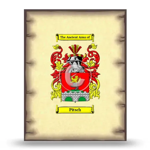 Pitsch Coat of Arms Print