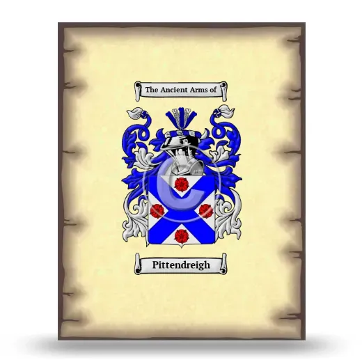 Pittendreigh Coat of Arms Print
