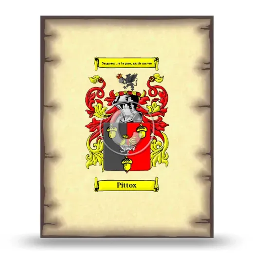Pittox Coat of Arms Print