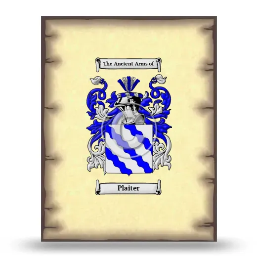Plaiter Coat of Arms Print
