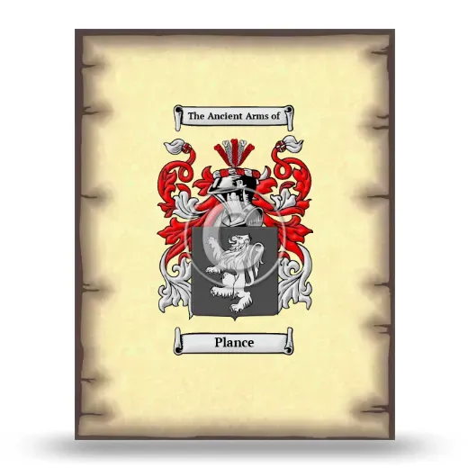 Plance Coat of Arms Print