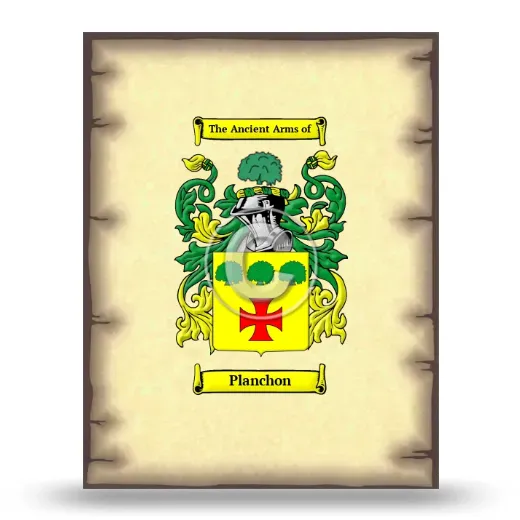 Planchon Coat of Arms Print