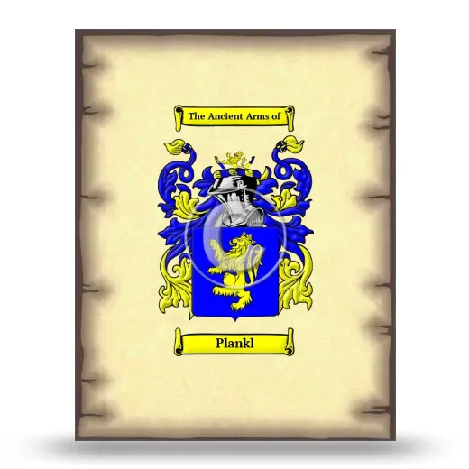 Plankl Coat of Arms Print
