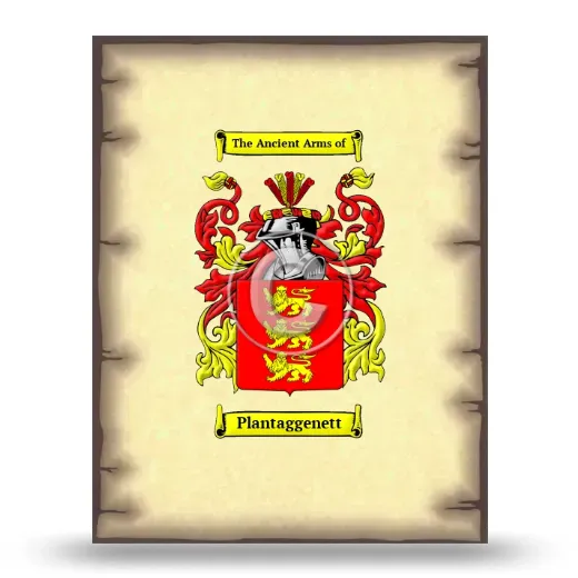 Plantaggenett Coat of Arms Print