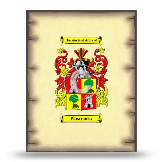 Plascencia Coat of Arms Print