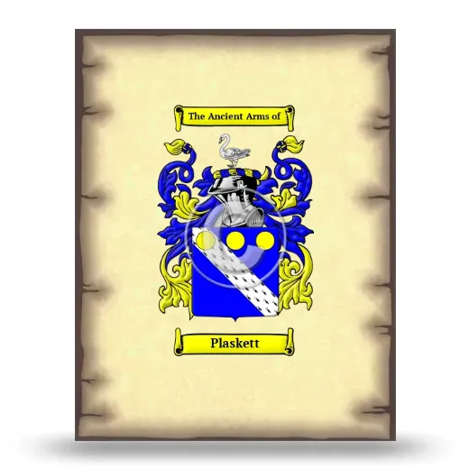 Plaskett Coat of Arms Print