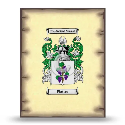 Platter Coat of Arms Print