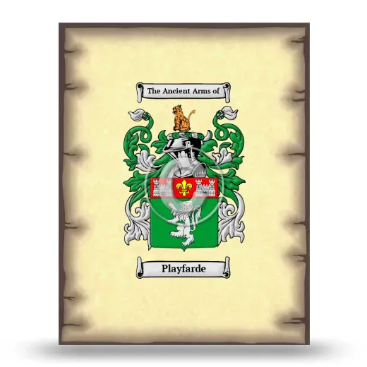 Playfarde Coat of Arms Print