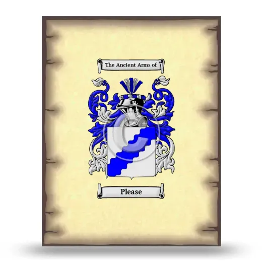 Please Coat of Arms Print