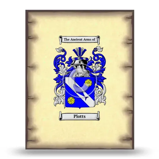 Plotts Coat of Arms Print